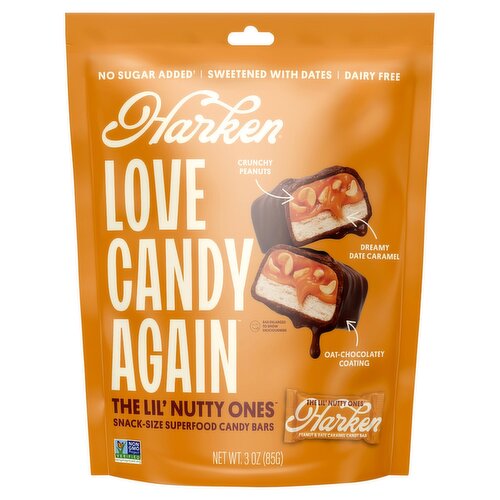 Harken The Lil' Nutty Ones Snack-Size Superfood Candy Bars, 3 oz