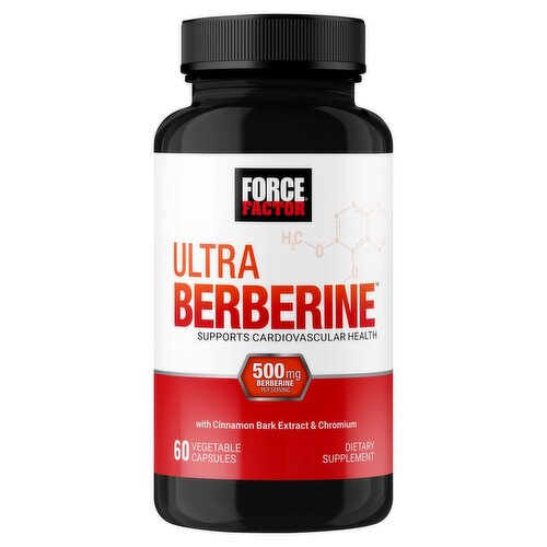 Force Factor Ultra Berberine Dietary Supplement, 60 count