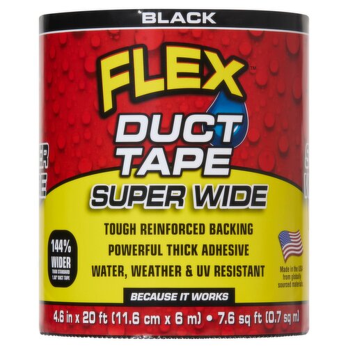 Flex Black Super Wide Duct Tape