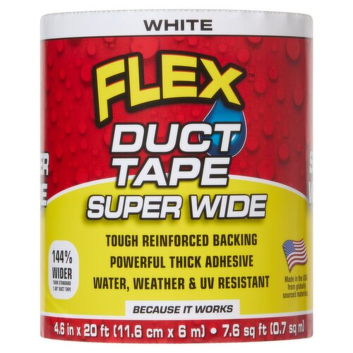 Flex White Super Wide Duct Tape