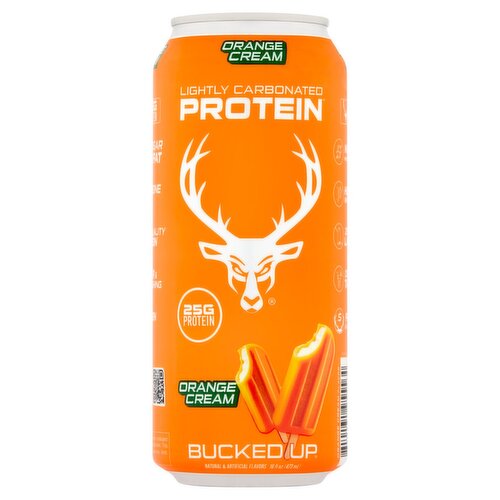 Bucked Up Orange Cream Lightly Carbonated Protein Drink, 16 fl oz