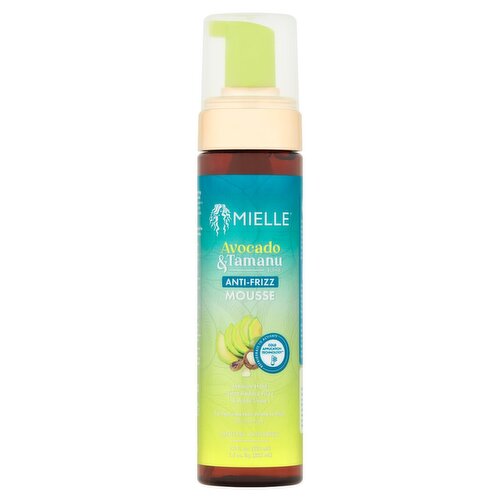 Mielle Avocado & Tamanu Blend Anti-Frizz Mousse, 7.5 fl oz