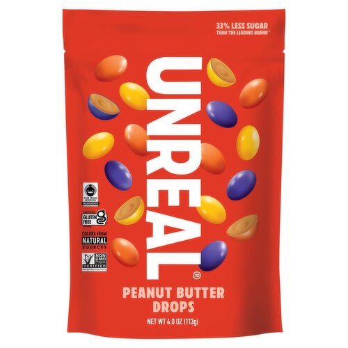 Unreal Peanut Butter Drops, 4.0 oz