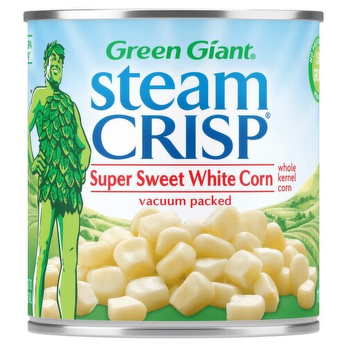 Green Giant Steam Crisp Super Sweet White Whole Kernel Corn, 11 oz