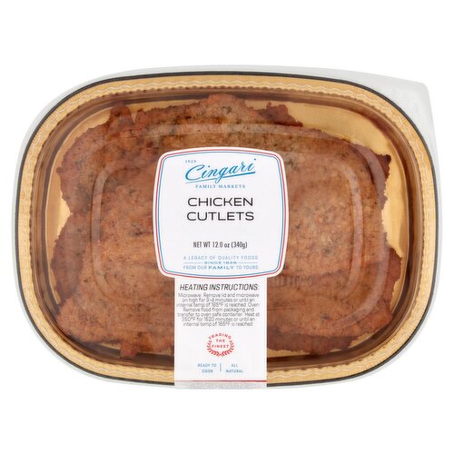 Cingari Family Markets Chicken Cutlets, 12.0 oz