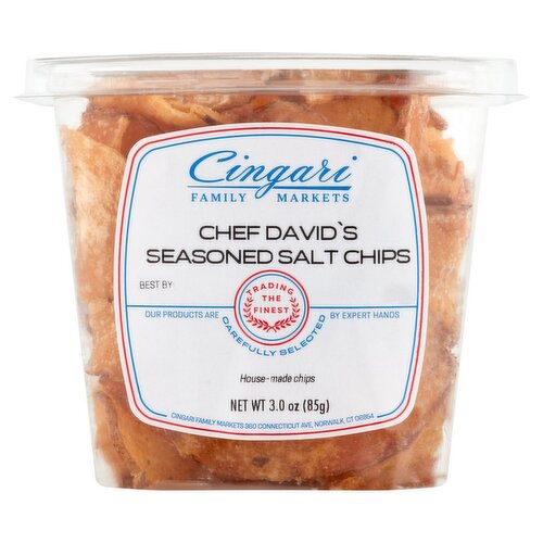 Cingari Family Markets Chef David's Seasoned Salt Chips, 3.0 oz