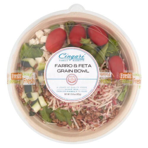 Cingari Family Markets Farro & Feta Grain Bowl, 15.0 oz