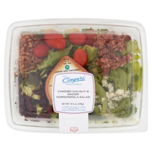 Cingari Family Markets Candied Walnut & Bacon Gorgonzola Salad, 12.0 oz