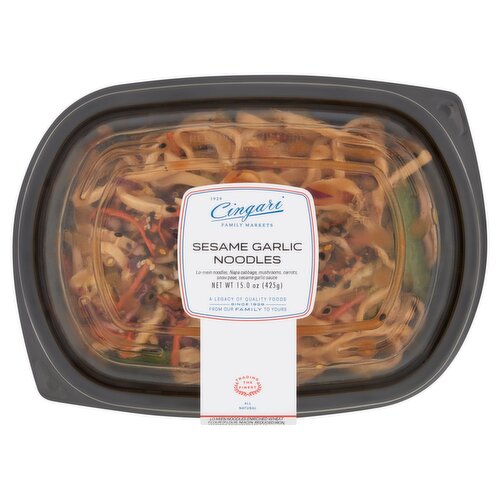Cingari Family Markets Sesame Garlic Noodles, 15.0 oz