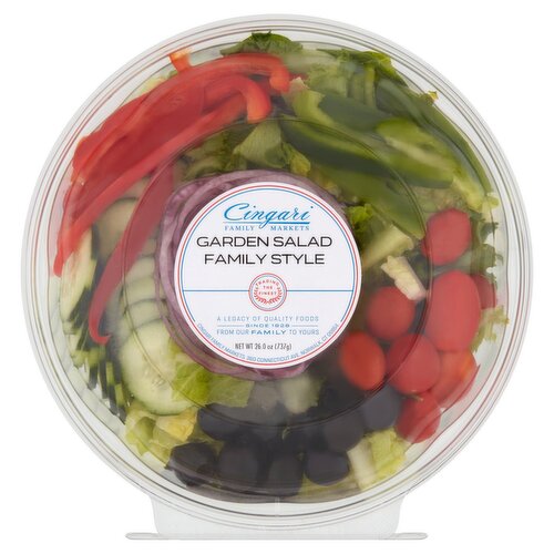 Cingari Family Markets Familiy Style Garden Salad, 26.0 oz