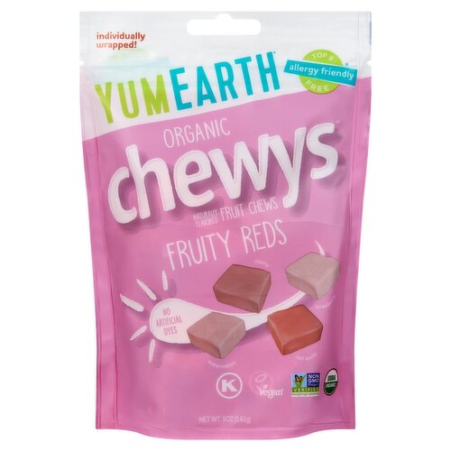 YumEarth Organic Fruity Reds Chewys, 5 oz