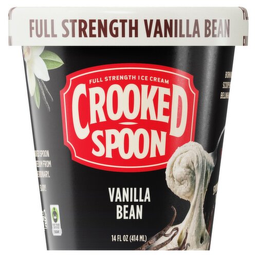 Crooked Spoon Vanilla Bean Full Strength Ice Cream, 14 fl oz
