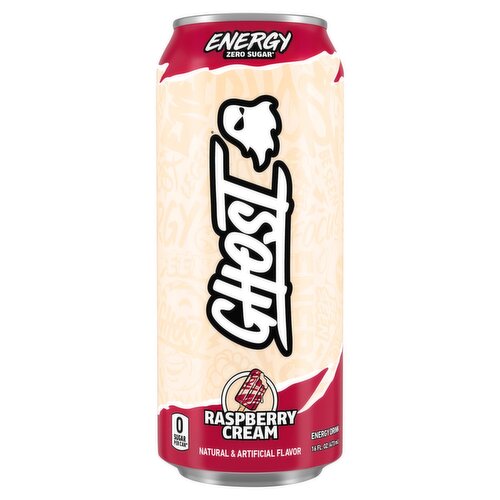 Ghost Raspberry Cream Energy Drink, 16 fl oz