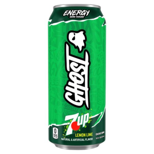 Ghost 7 Up Lemon Lime Energy Drink, 16 fl oz
