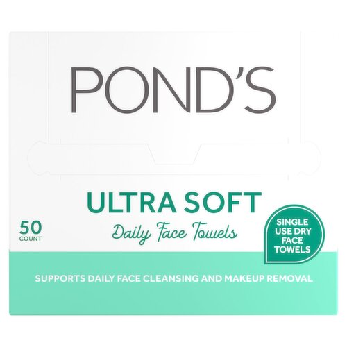 Pond's Ultra Soft Daily Face Towels, 50 count