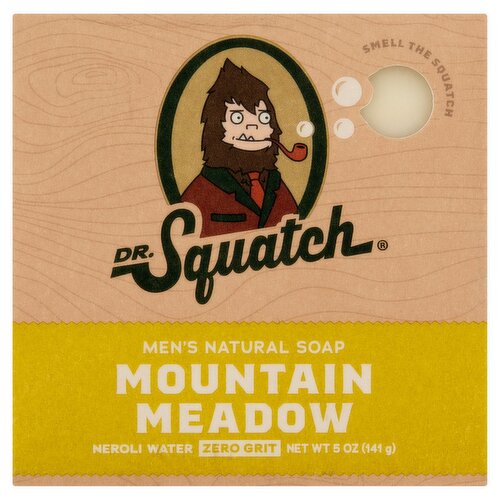 Dr. Squatch Mountain Meadow Men's Natural Soap, 5 oz