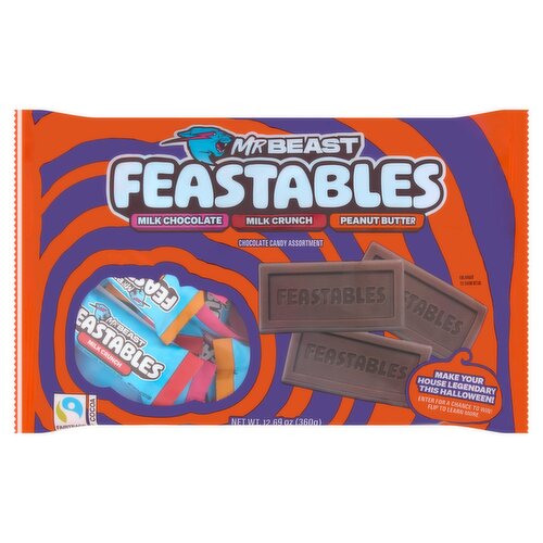 Mr Beast Feastables Chocolate Candy Assortment, 12.69 oz