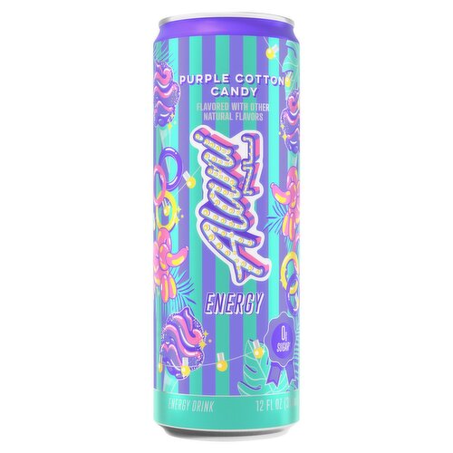 Alani Nu Purple Cotton Candy Energy Drink, 12 fl oz