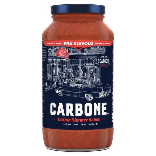 Carbone Restaurant Quality Fra Diavolo Italian Simmer Sauce, 24 oz