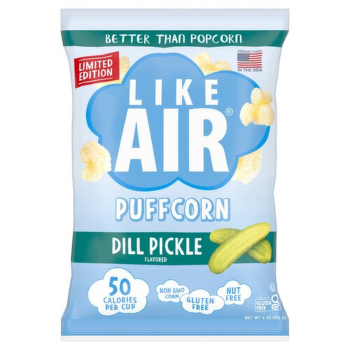 Like Air Dill Pickle Flavored Puffcorn Limited Edition, 4 oz