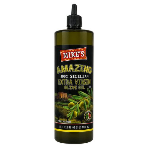 Mike's Amazing 100% Sicilian Extra Virgin Olive Oil, 33.8 fl oz