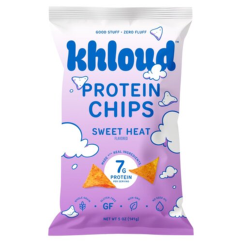 Khloud Sweet Heat Flavored Protein Chips, 5 oz