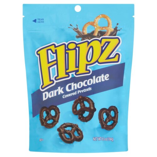 Flipz Dark Chocolate Covered Pretzels, 6.5 oz