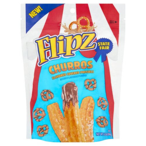 Flipz State Fair Churros Flavored Covered Pretzels, 6.5 oz