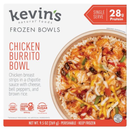 Kevin's Natural Foods Chicken Burrito Bowl, 9.5 oz