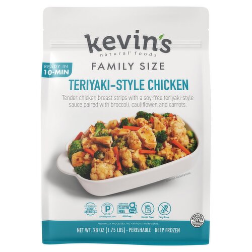 Kevin's Natural Foods Teriyaki-Style Chicken Family Size, 28 oz