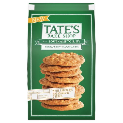 Tate's Bake Shop White Chocolate Macadamia Nut Cookies, 7 oz