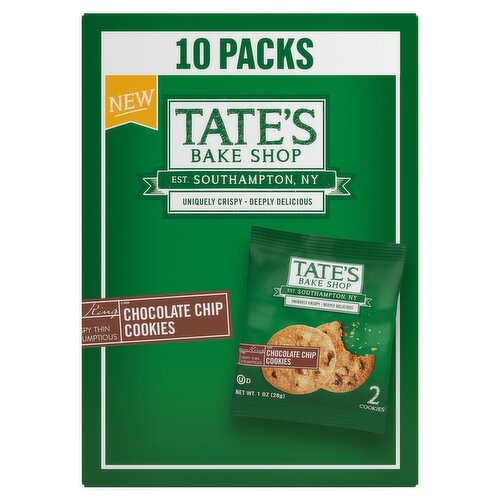 Tate's Bake Shop Chocolate Chip Cookies, 1 oz, 10 count