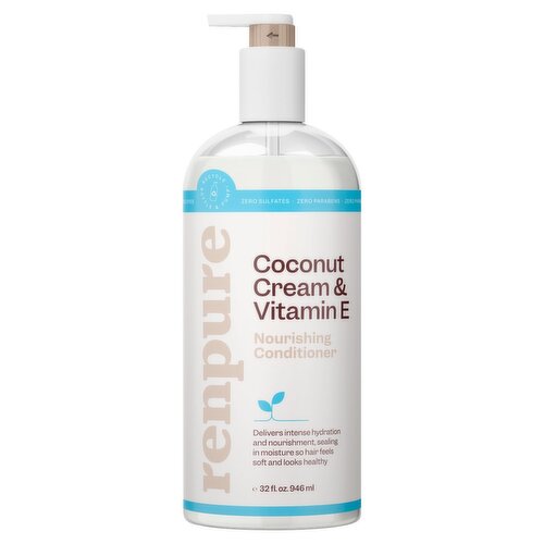 Renpure Coconut Cream & Vitamin E Nourishing Conditioner, 32 fl oz