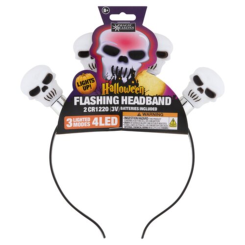 Magic Seasons 3 Lighted Modes 4LED Halloween Flashing Headband