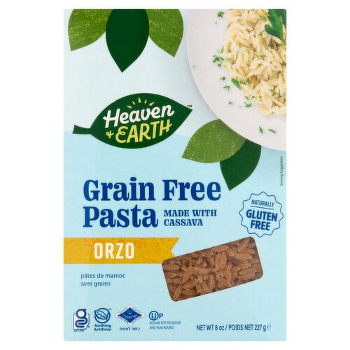 Heaven & Earth Orzo Grain Free Pasta, 8 oz