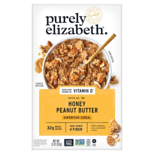 Purely Elizabeth Recipe No. 30 Honey Peanut Butter Superfood Cereal, 11 oz