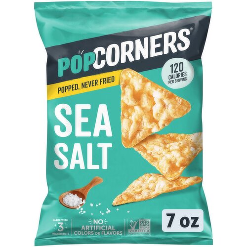 PopCorners Popped-Corn Snacks Sea Salt 7 Oz