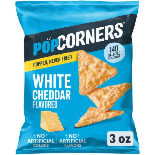 PopCorners Popped-Corn Snacks White Cheddar Flavored 3 Oz