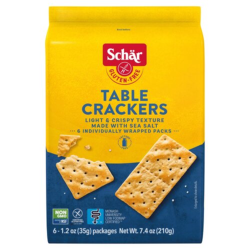 Schär Light & Crispy Texture Table Crackers, 1,2 oz, 6 count