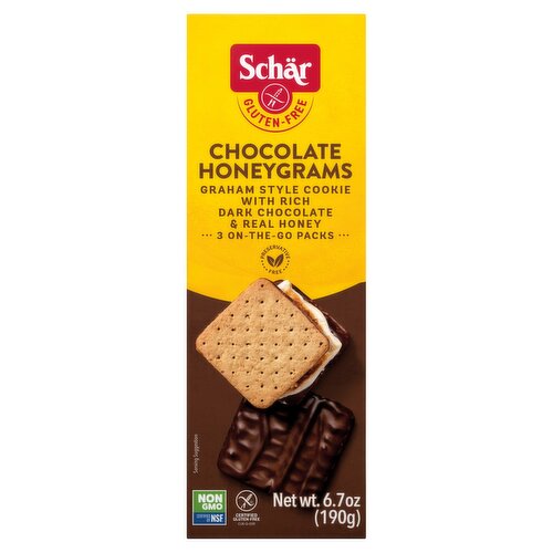 Schär Gluten Free Chocolate Honeygrams, 3 count, 6.7 oz