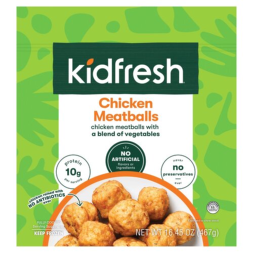 Kidfresh Chicken Meatballs, 16.45 oz