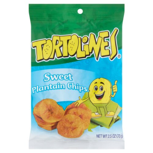 Tortolines Sweet Plantain Chips, 2.5 oz