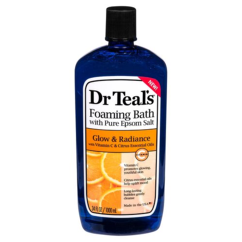 Dr Teal's Foaming Bath with Pure Epsom Salt, 34 fl oz