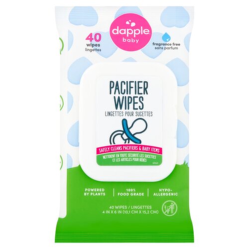 Dapple Baby Pacifier Wipes, 40 count