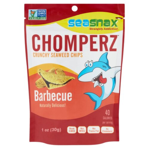 SeaSnax Chomperz Barbecue Crunchy Seaweed Chips, 1 oz