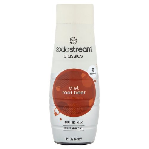 Sodastream Classics Diet Root Beer Drink Mix, 14.9 fl oz