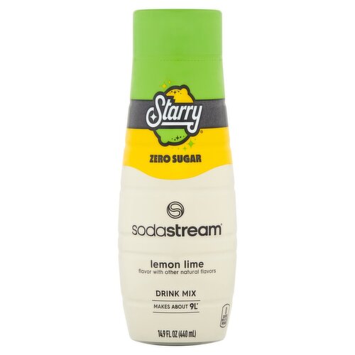 Starry Sodastream Lemon Lime Drink Mix, 14.9 fl oz
