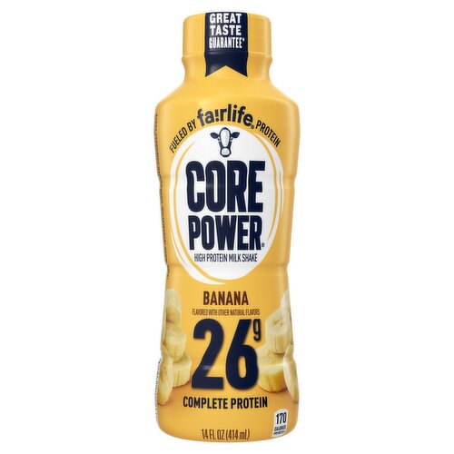 Core Power Banana 26g Complete High Protein Milk Shake, 14 fl oz