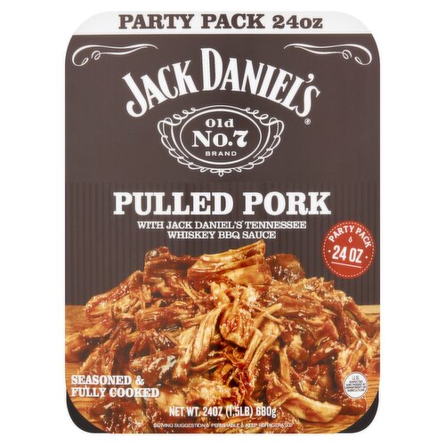 Jack Daniel's Pulled Pork with Jack Daniel's Tennessee Whiskey BBQ Sauce Party Pack, 24 oz