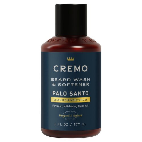 Cremo Palo Santo Beard Wash & Softener, 6 fl oz